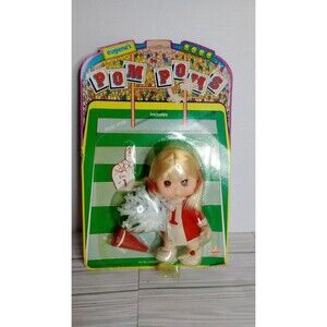 Vintage Eugene Pom Poms Cheerleading Doll Red and White Version